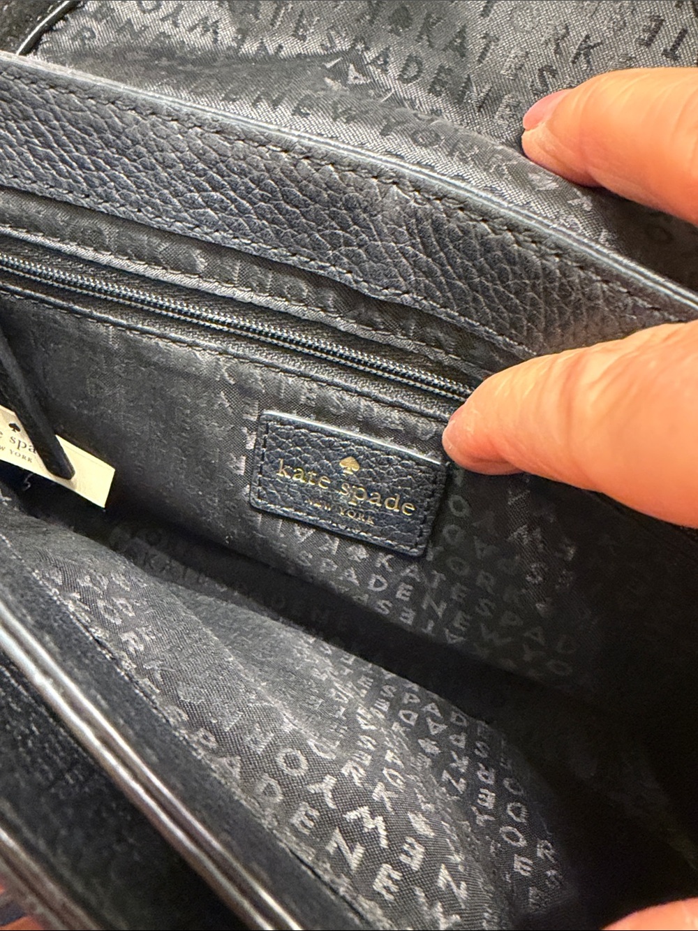 kate spade Black Suede & Leather Crossbody Bag - Picture 5 of 10